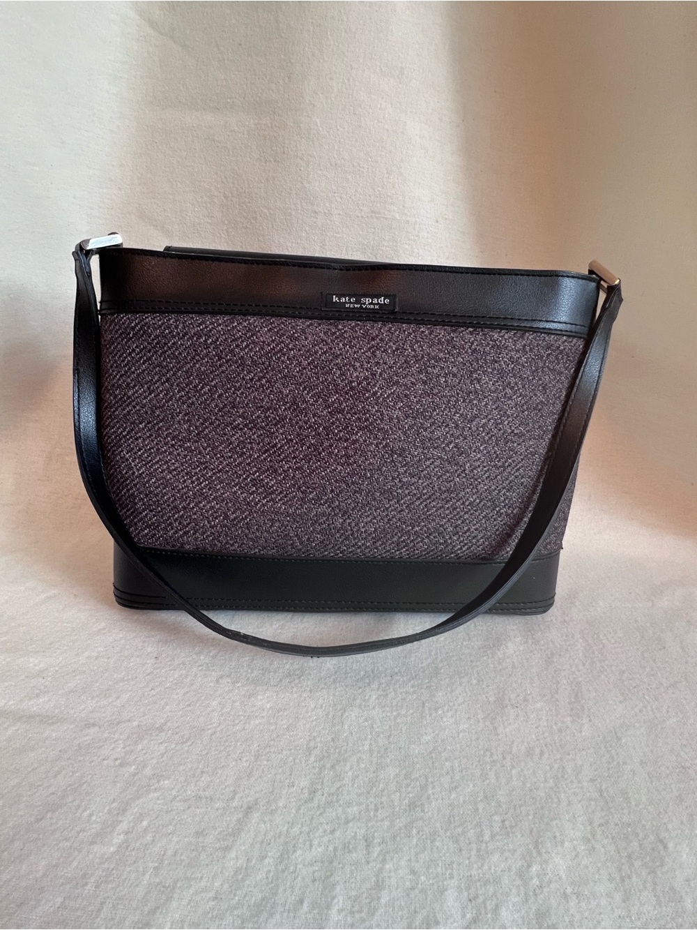 kate spade Black & Heathered Gray Shoulder Bag